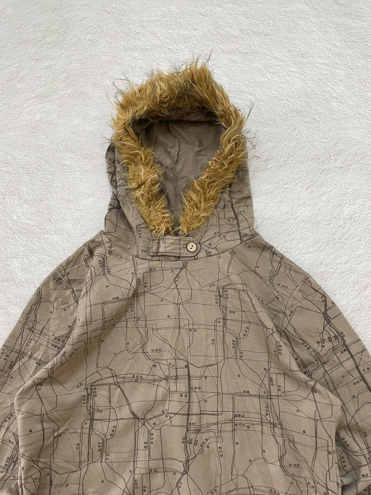 Le Grande Bleu (L.G.B.) 2000s Japanese Goa Fur Trim Hooded If6was9 Hysteric LGB Y2K Size US S / EU 44-46 / 1 - 2 Thumbnail