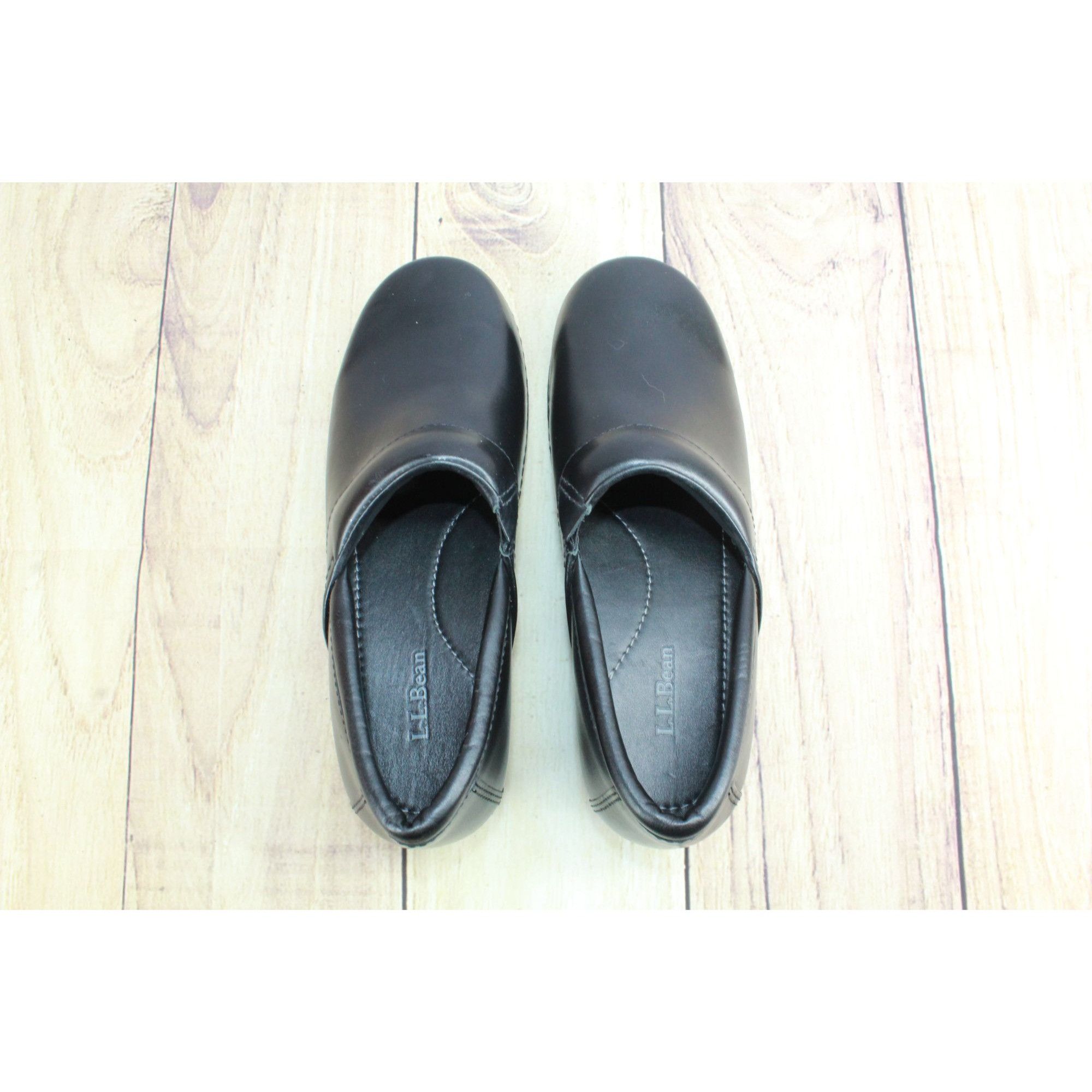 L.L. Bean × Leather LL Bean Women's Classic Black Slip On Nursing Clogs Size US 8.5 / IT 38.5 - 6 Thumbnail