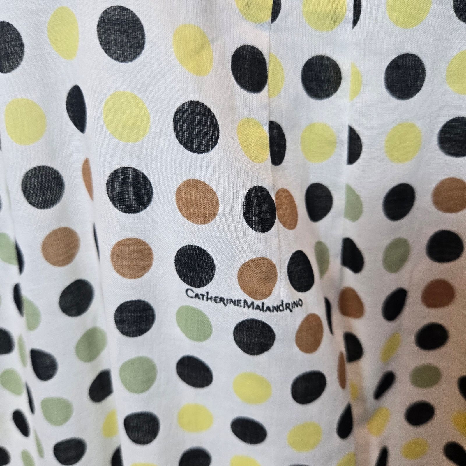 Other Catherine Malandrino polka dot silk cotton dress sz 0 READ Size XS / US 0-2 / IT 36-38 - 4 Thumbnail