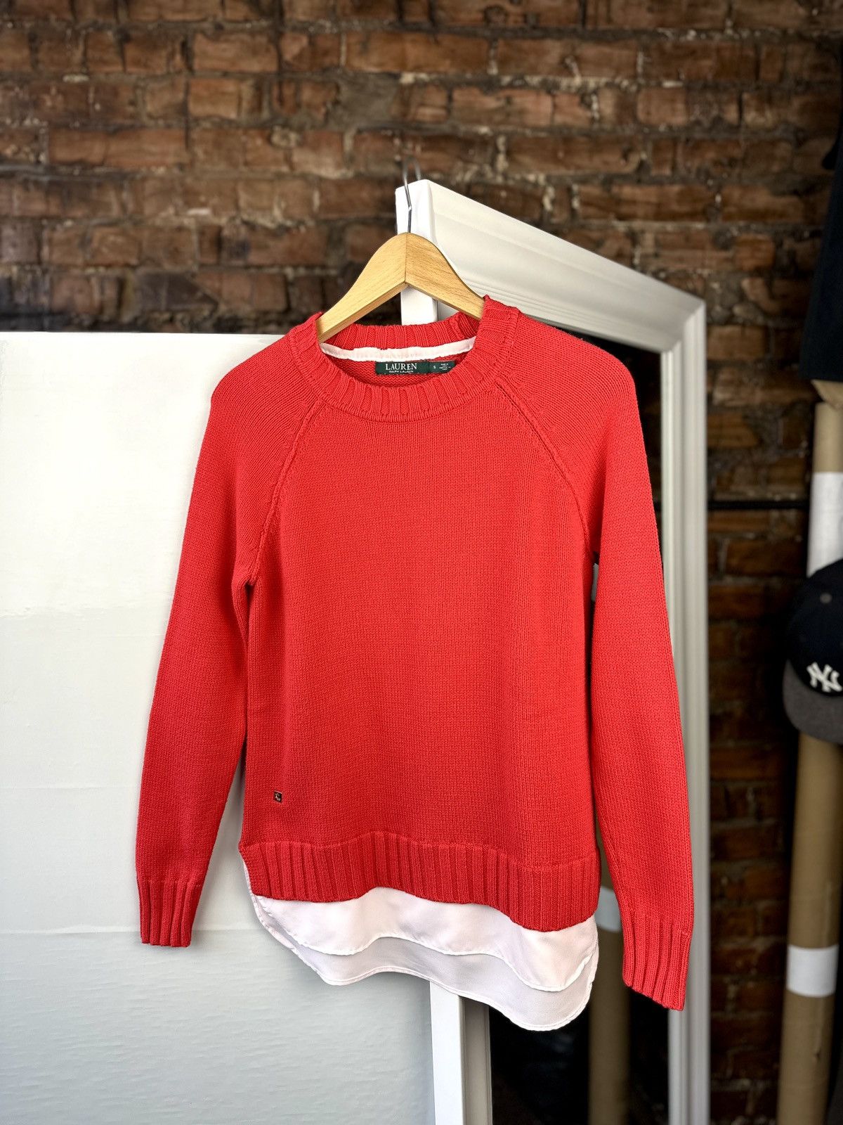 Polo Ralph Lauren × RRL Ralph Lauren Women’s Knitt Sweater Polo Ralph Lauren Red Size: S Size S / US 4 / IT 40 - 1 Thumbnail