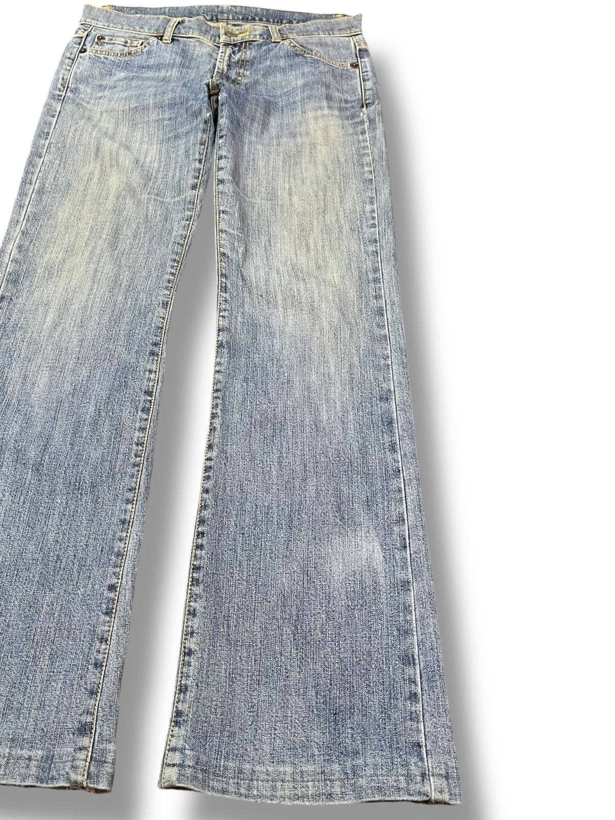 Comme des Garcons Vintage Comme Ca Flare Faded Denim Size US 29 - 4 Thumbnail