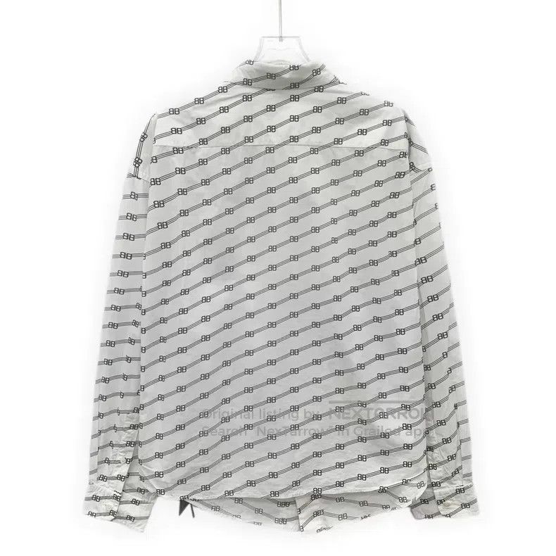 Other Balenciaga White Logo Stripe Bullet Screen Printed Cotton Size XXS / US 00 / IT 34 - 2 Thumbnail