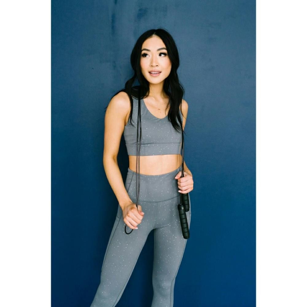 Designer Silver Glitter | Maven Thread | MT Sport Activewear Set Size 28" / US 6 / IT 42 - 6 Thumbnail