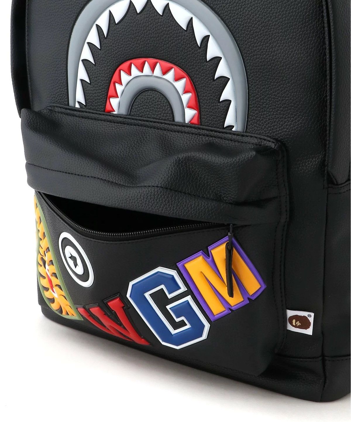 Bape Bape SHARK LEATHER DAY PACK Size ONE SIZE - 5 Thumbnail