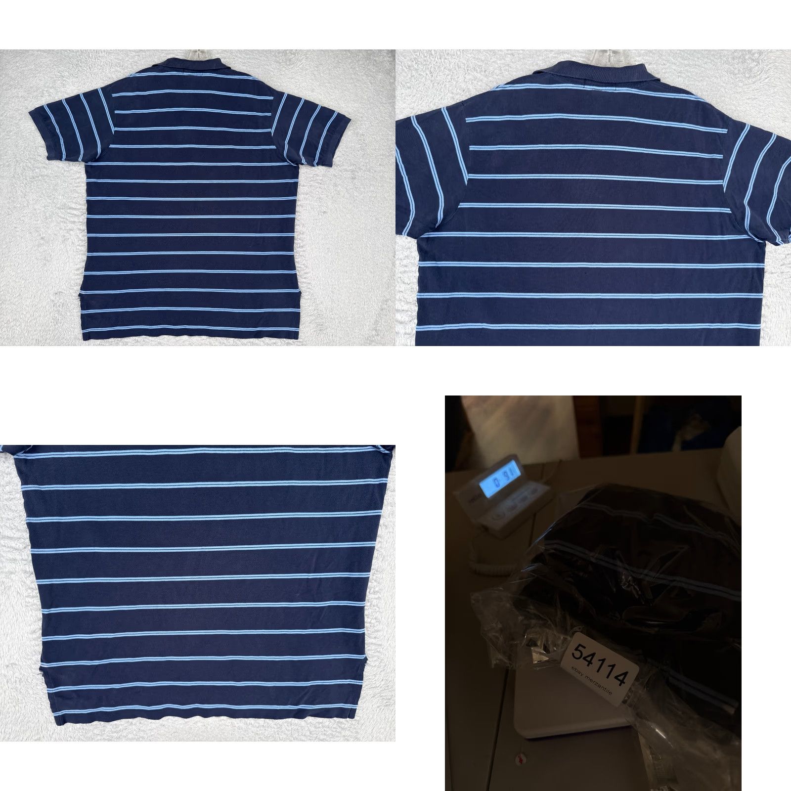 Ralph Lauren VINTAGE Polo Ralph Lauren Polo Shirt Men 2XL Blue 100% Cotton Slim Striped Polo Shirt Mens Size US XXL / EU 58 / 5 - 9 Thumbnail