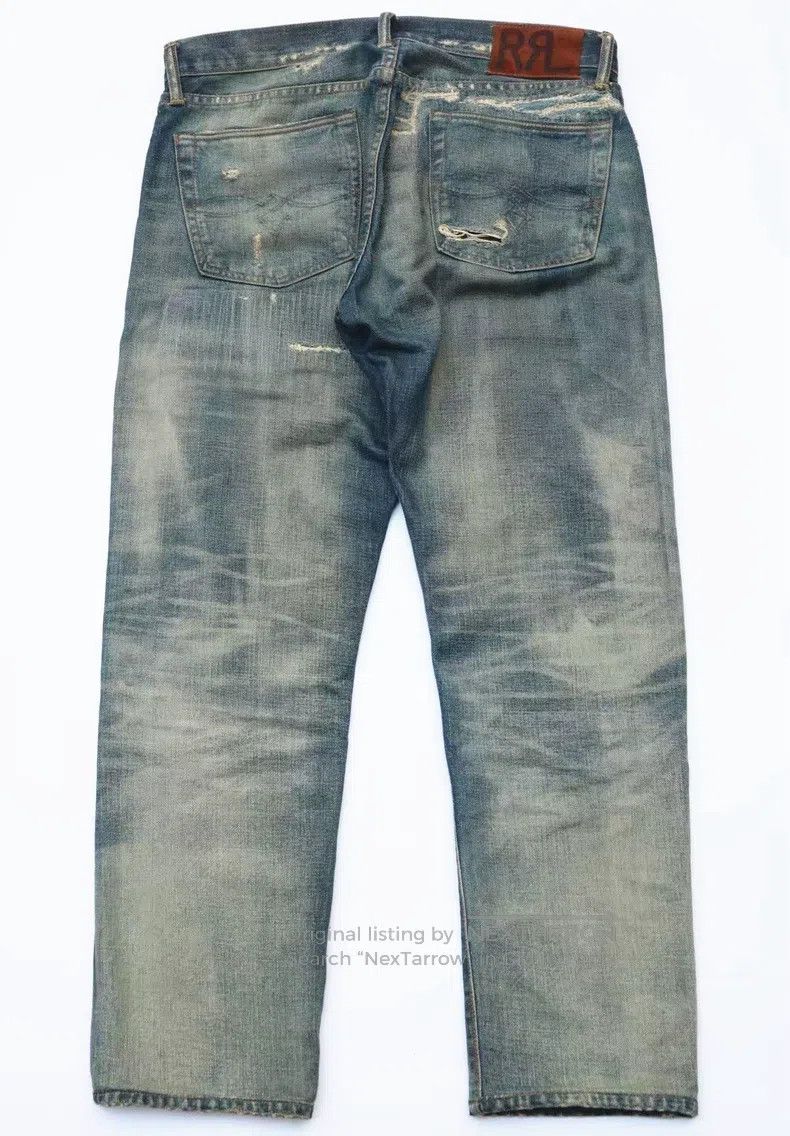 RRL Ralph Lauren RRL Ralph Lauren 2018 vintage distressed low waisted strai Size US 32 / EU 48 - 4 Thumbnail
