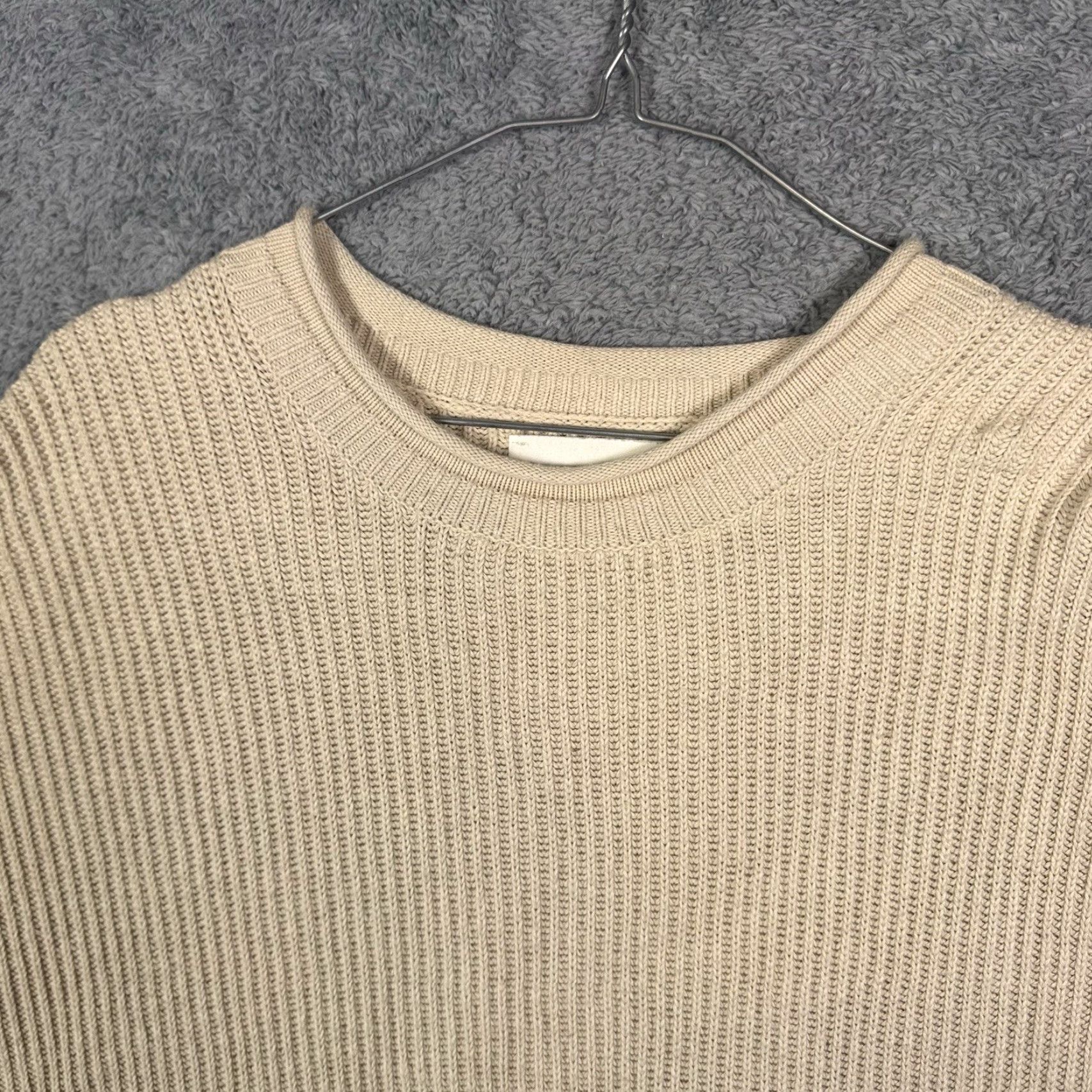 Banana Republic Banana Republic Roll Neck Sweater Men LT Fisherman Chunky Knit Ribbed Mock Neck Pullover Size US L / EU 52-54 / 3 - 4 Thumbnail