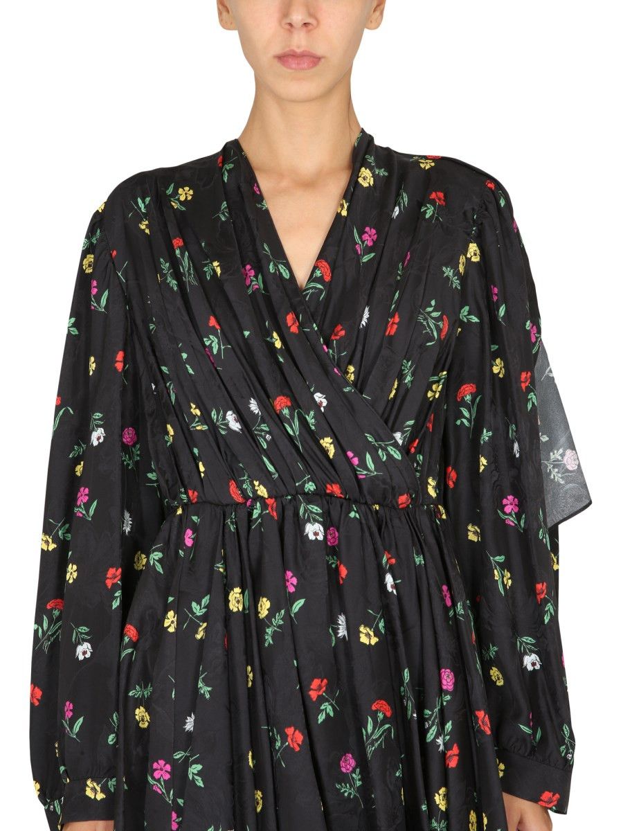 Balenciaga o1y0625 Mini Dress in Multicolor Size M / US 6-8 / IT 42-44 - 4 Thumbnail