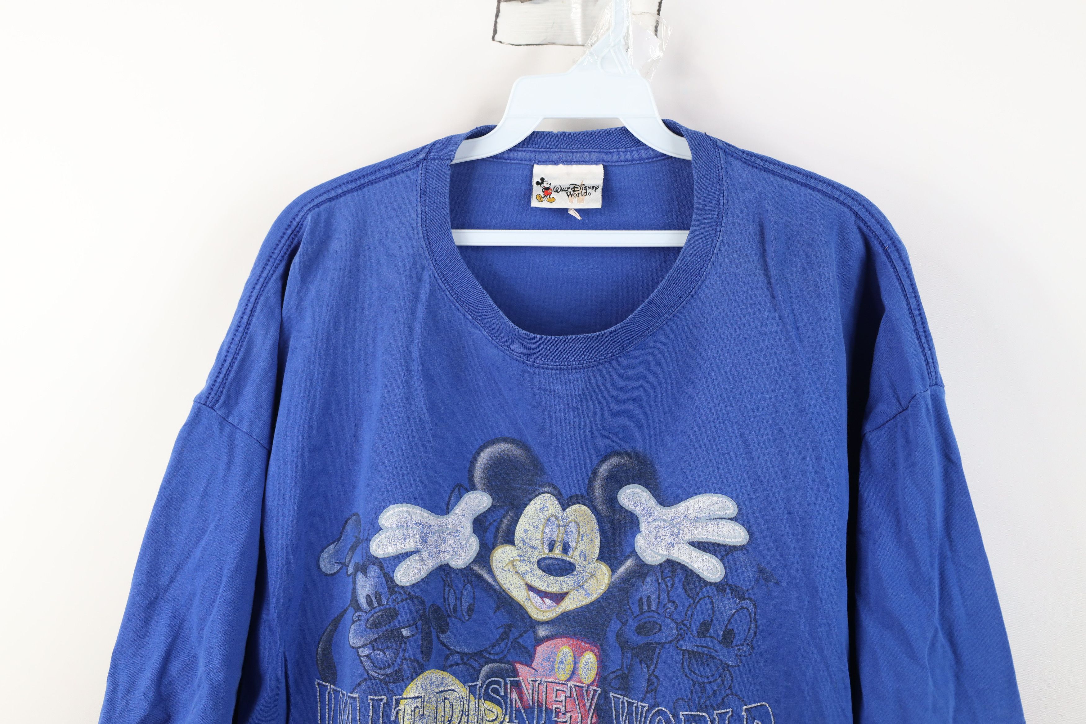 Disney Vintage 90s Disney Spell Walt Disney World T-Shirt Blue USA Size US XL / EU 56 / 4 - 2 Thumbnail