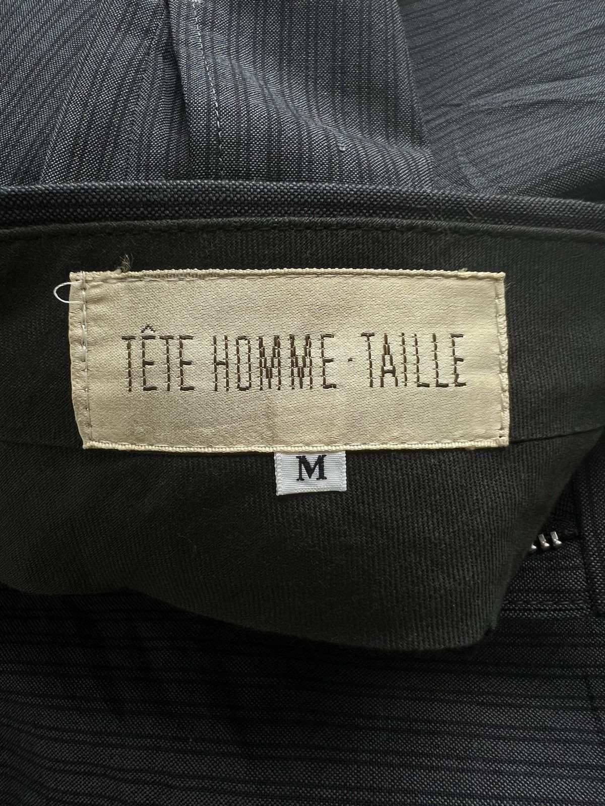 Comme des Garcons Homme 1990s Tete Homme 🇯🇵 Classic Stripe Gabardine Trouser Pants Size US 30 / EU 46 - 8 Thumbnail