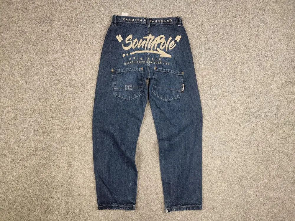 Southpole Vintage 90's SouthPole Denim Jeans embroidered baggy y2k Size US 30 / EU 46 - 8 Thumbnail