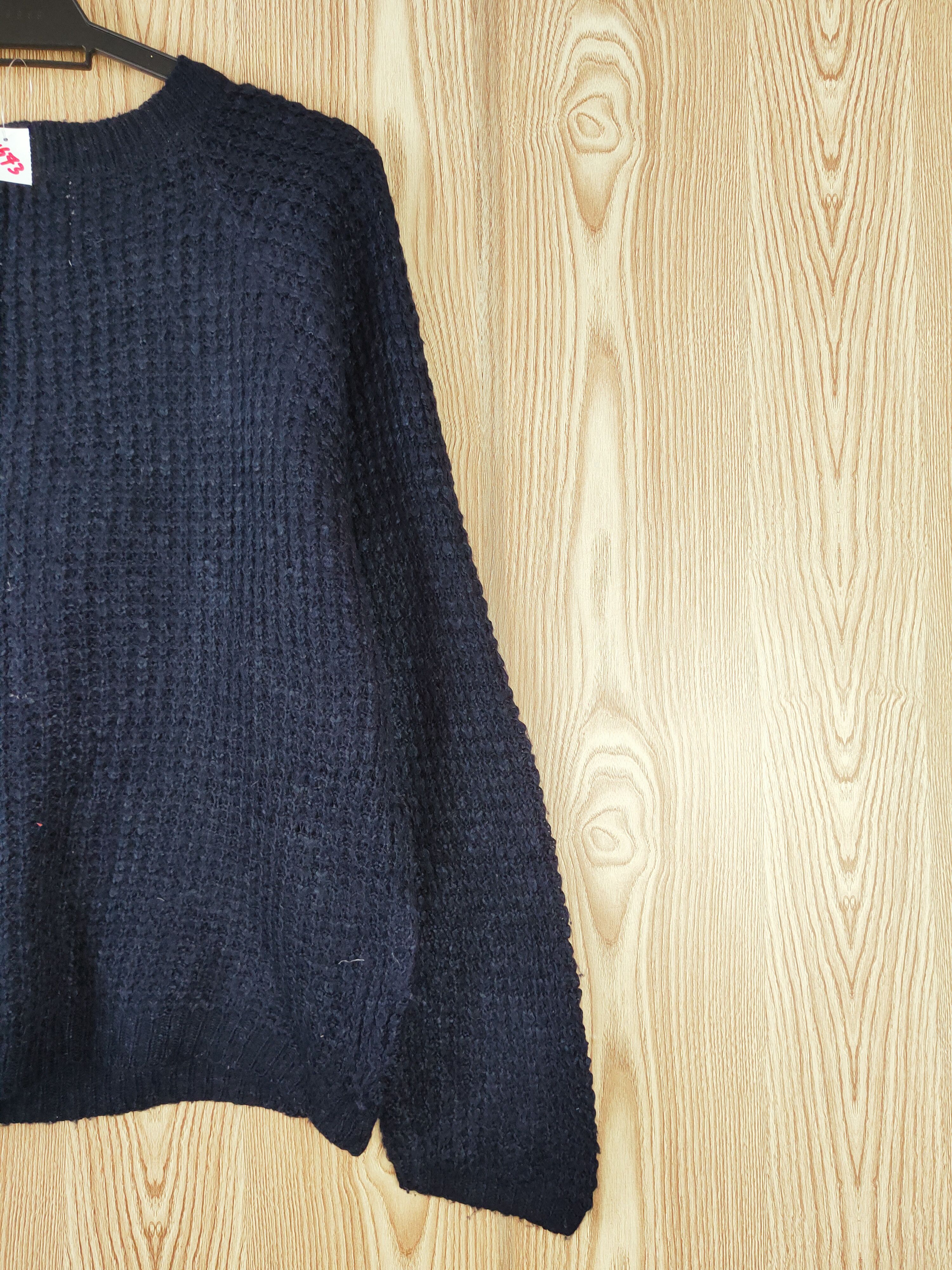 Japanese Brand × Vintage Heart Market Navy Knitwear Sweatshirts #W673 Size L / US 10 / IT 46 - 10 Thumbnail