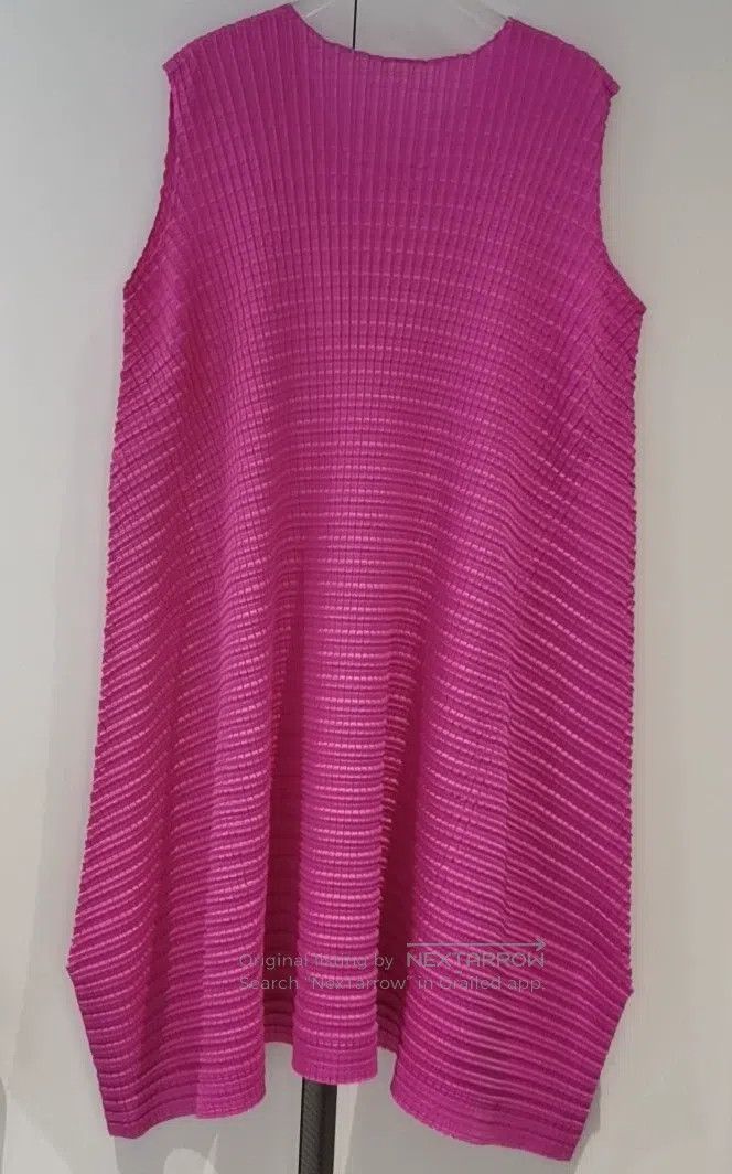 Issey Miyake Issey Miyake Waffle Rose Pink Dress Size XXL / US 16-18 / IT 52-54 - 2 Thumbnail