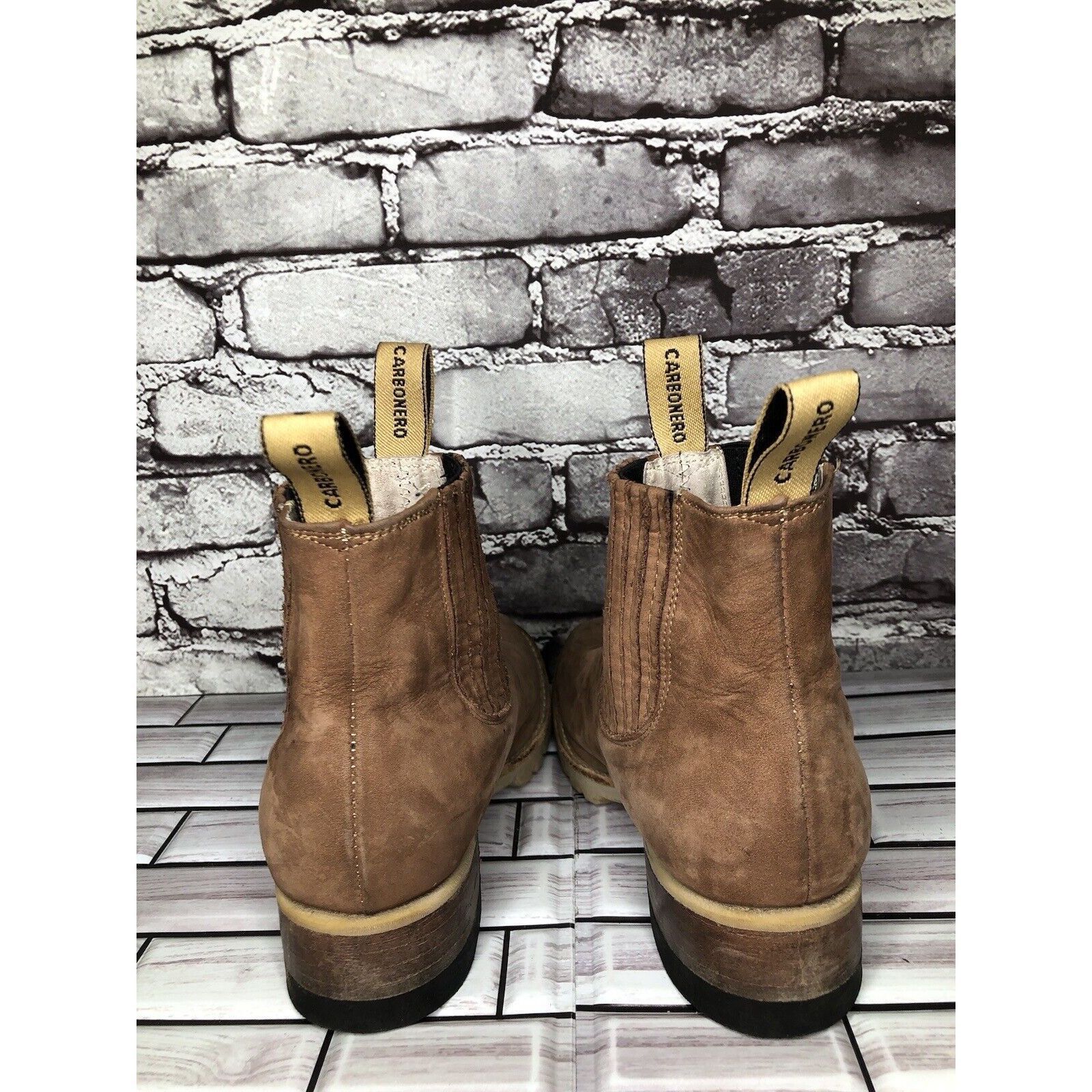 Other Carbonero Botin Traditional Brown Leather Chelsea Ankle Heel Size US 6 / IT 36 - 3 Thumbnail