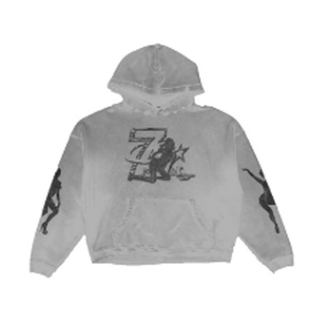 TRIPLE SEVENS Trap Logo Hoodie Grey Size US XL / EU 56 / 4 - 1 Thumbnail