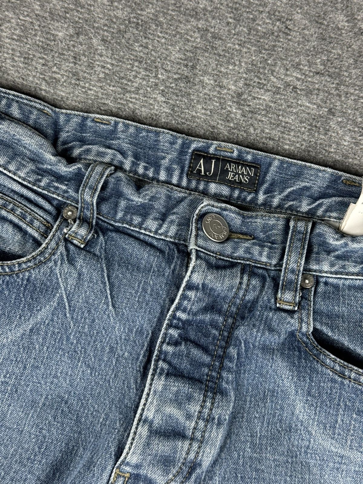 Armani × Vintage Vintage Armani straight fit denim jeans Size US 30 / EU 46 - 3 Thumbnail