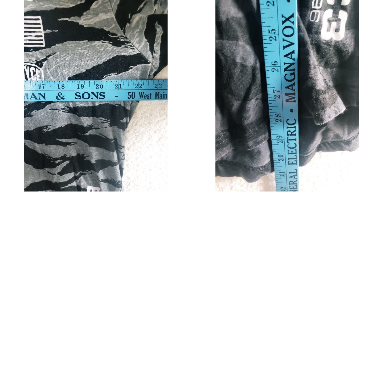 Enyce VINTAGE enyce T-Shirt Adult M Black Silver Fade Metallic Tiger Stripe Graphic Tee 90s Mens Size US M / EU 48-50 / 2 - 9 Thumbnail