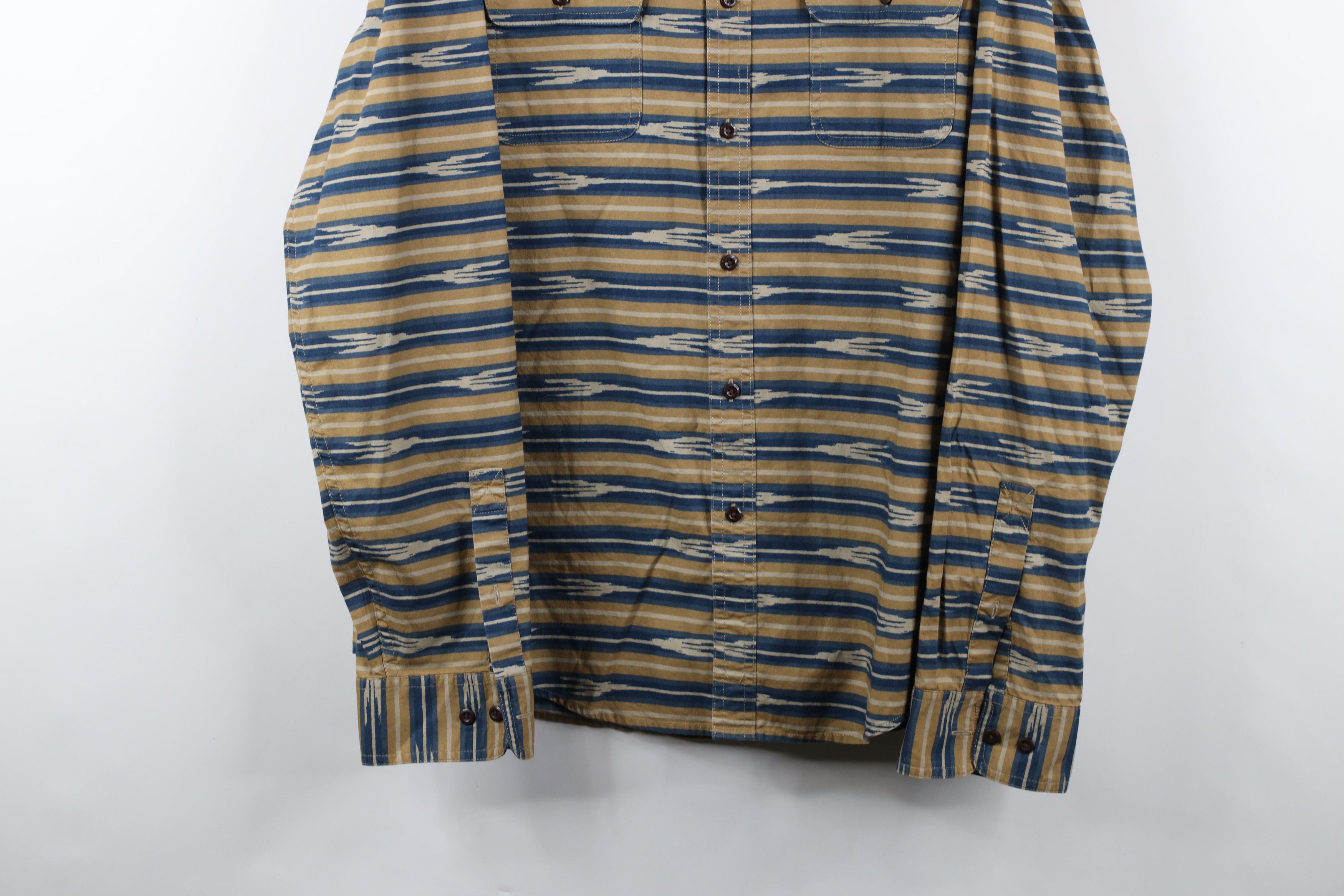 L.L. Bean × Vintage Vintage Y2K LL Bean Striped Collared Button Shirt Size US XL / EU 56 / 4 - 3 Thumbnail