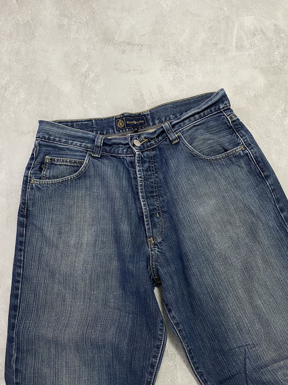 Japanese Brand Vintage JEANS HENRRY LLOYD Distressed flared japan style 32 Size US 32 / EU 48 - 3 Thumbnail