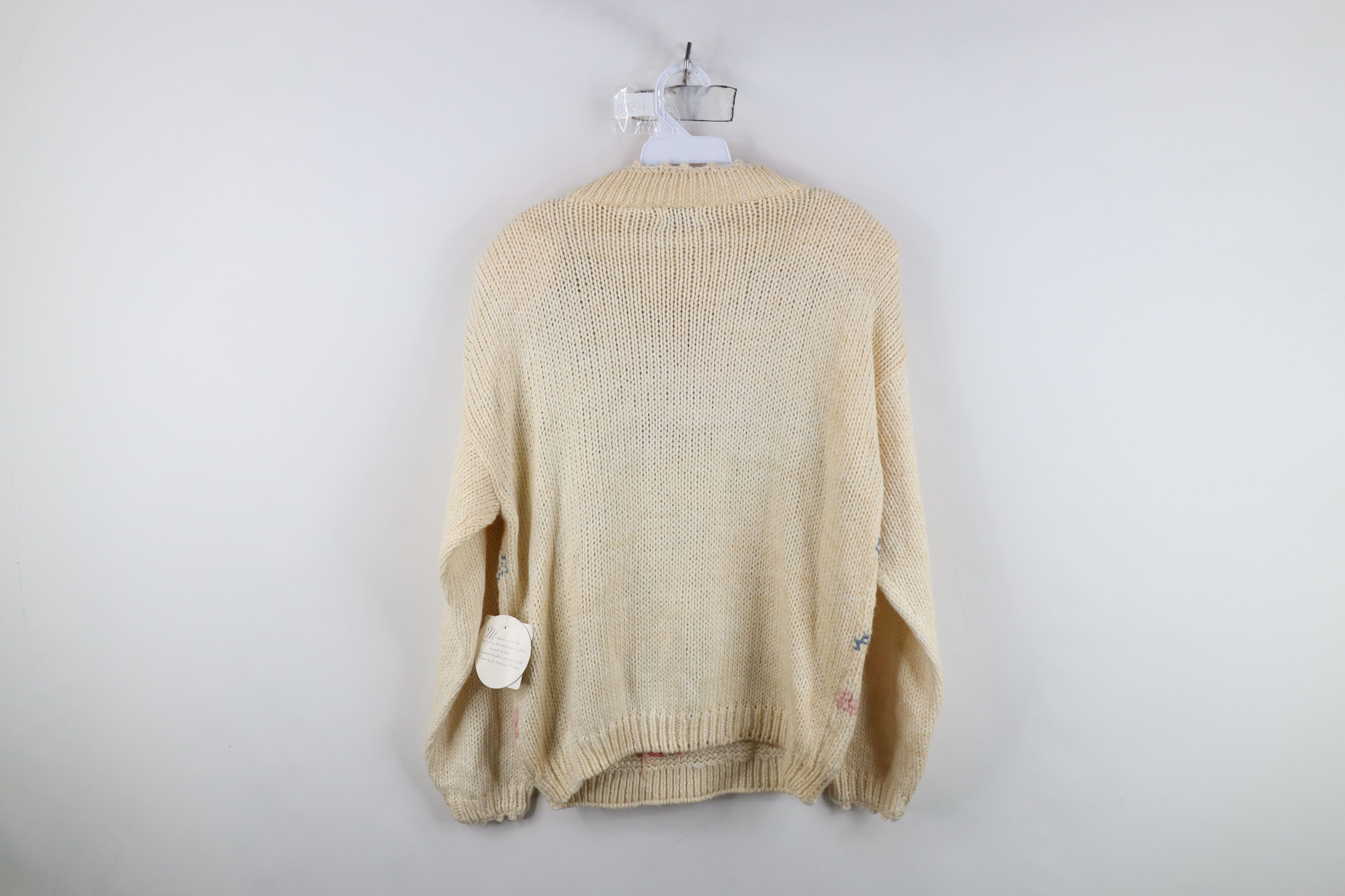 Vintage Deadstock Vintage 90s Streetwear Flower Floral Sweater Size M / US 6-8 / IT 42-44 - 11 Thumbnail