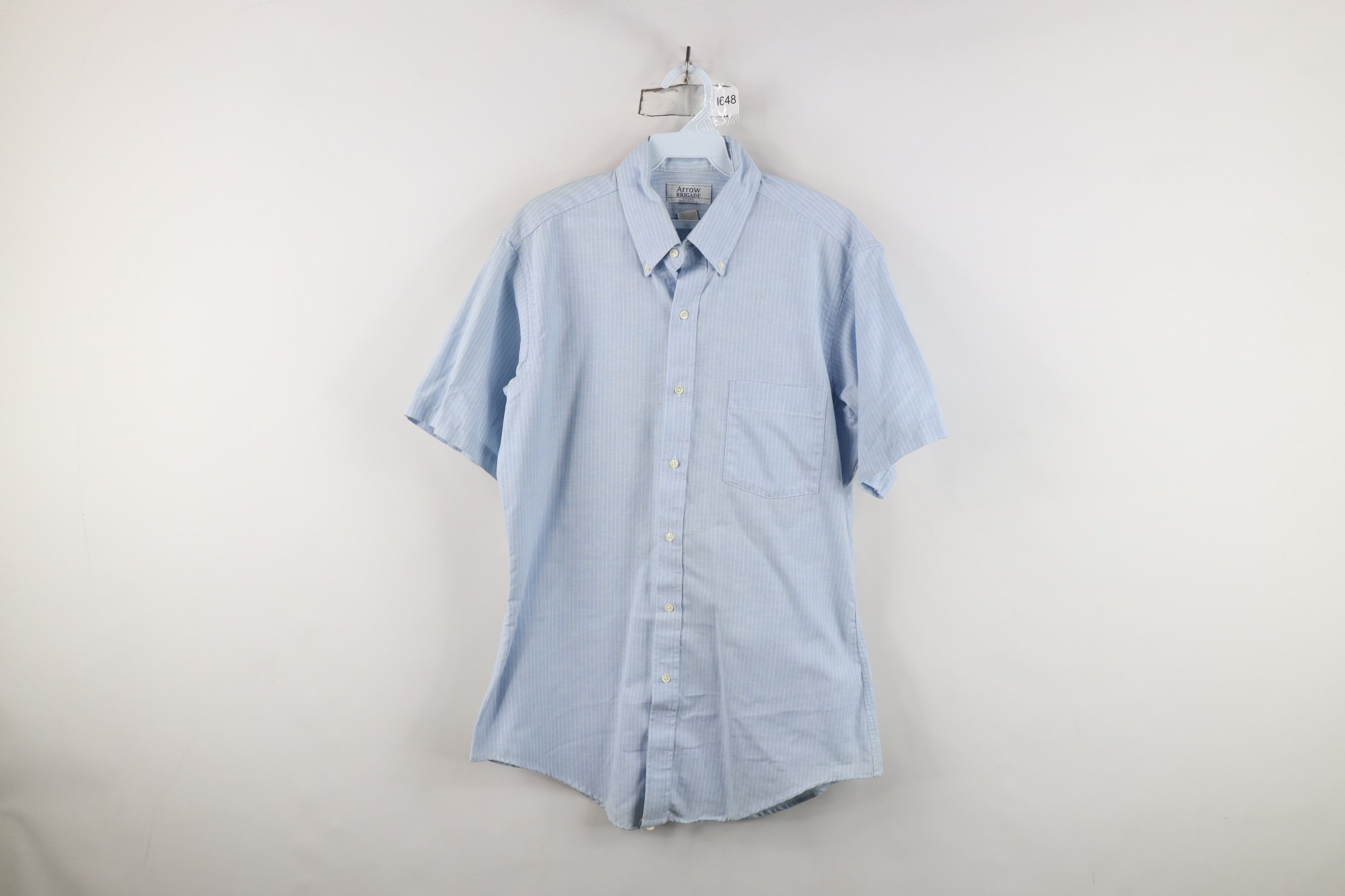 Vintage Vintage 70s 80s Streetwear Short Sleeve Oxford Button Shirt Size US M / EU 48-50 / 2 - 1 Thumbnail