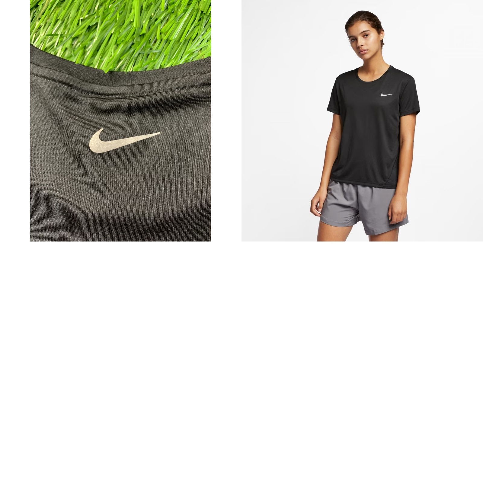 Nike Nike Running Miler Dri-FIT Shirt Women L Jersey Black 2025 Training Short Sleeve Reflective Logo Nike Dri-FIT Womens L Size L / US 10 / IT 46 - 8 Thumbnail