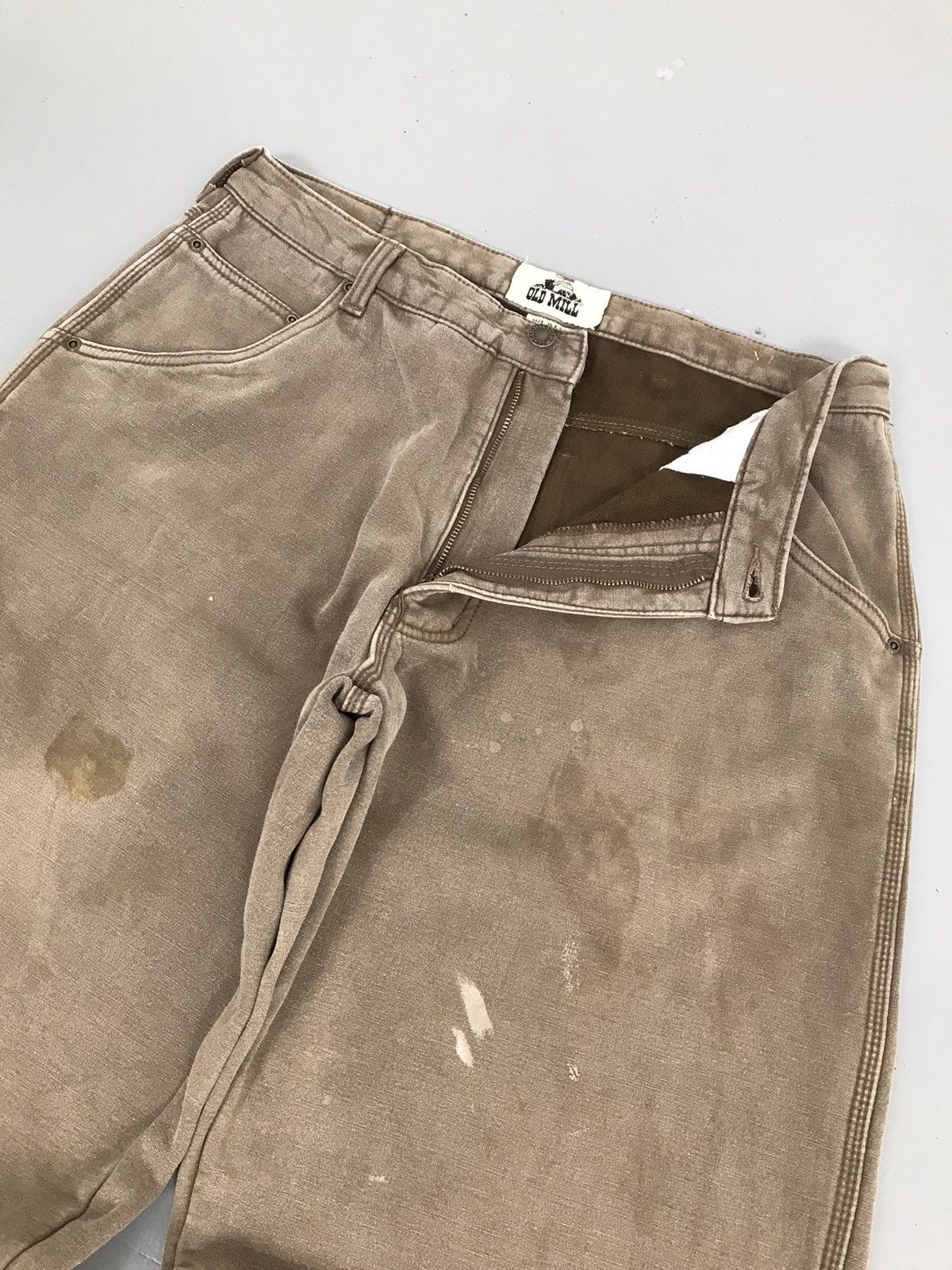 Vintage Vintage old mill winter wear baggy fit carpenter denim Size US 34 / EU 50 - 3 Thumbnail