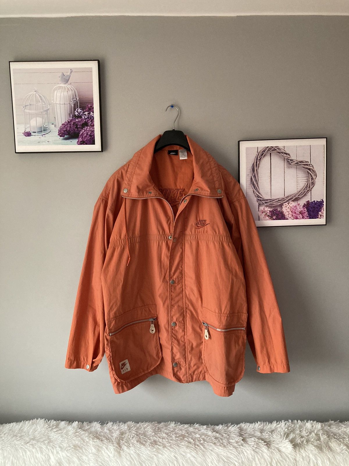 Nike × Vintage Vintage retro rare 90s nike light rain jacket L spellout y2k Size US L / EU 52-54 / 3 - 2 Thumbnail