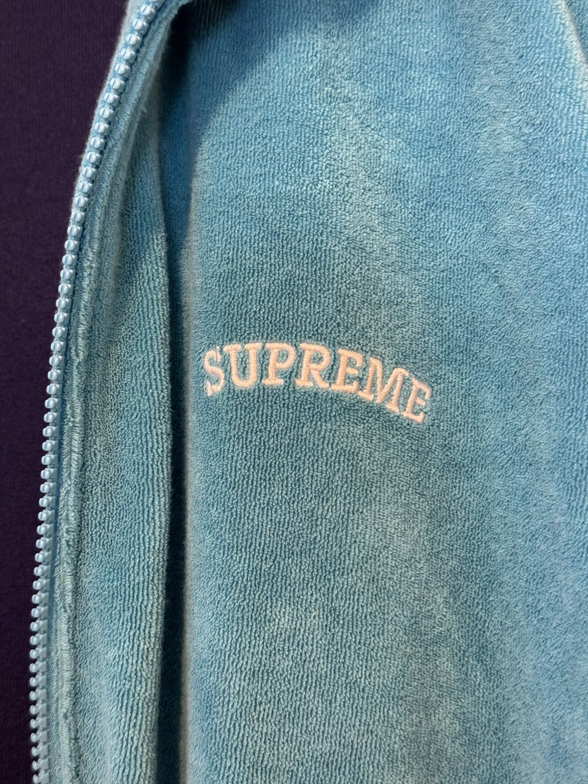 Supreme Supreme Terry S/S Zip Up SS20 Cyan SZ Medium💥 Size US M / EU 48-50 / 2 - 2 Thumbnail