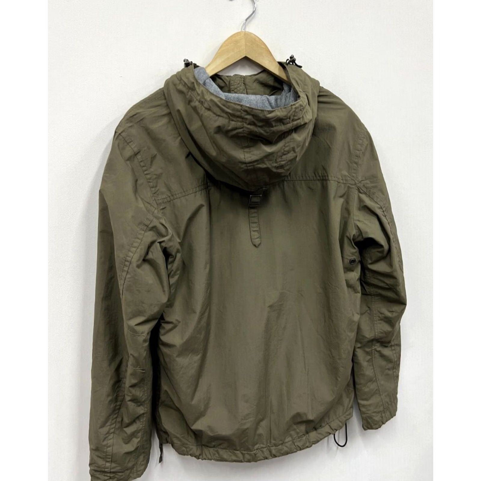 Napapijri Napapijri Jacket Anorak Shirt Men S Dark beige Fleece Lined Zip Logo Vintage No Size US S / EU 44-46 / 1 - 4 Thumbnail