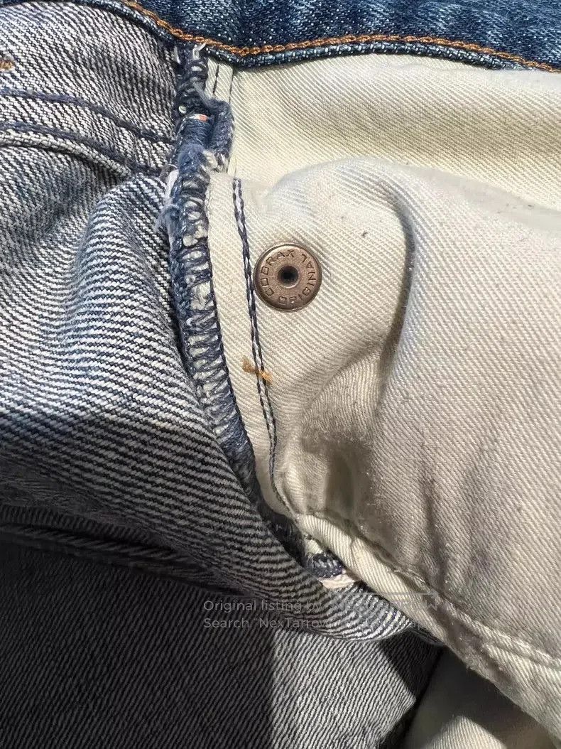 Yves Saint Laurent YSL SLP D02 Distressed Denim Jeans. Size US 27 - 6 Thumbnail