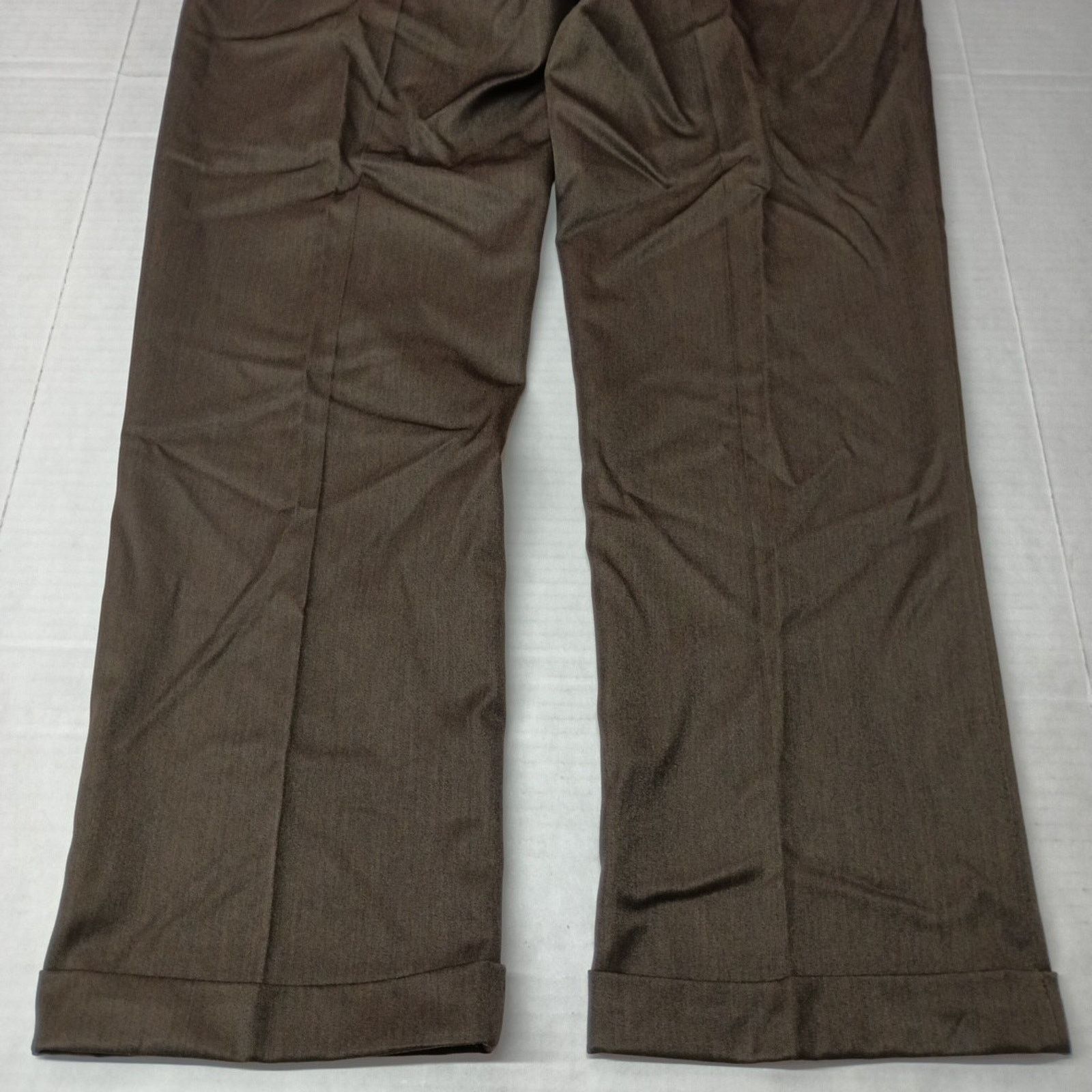 Other Louis Raphael Tailored Men's Dress Pants 36x32 Brown Pleated Size US 36 / EU 52 - 7 Thumbnail