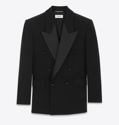Saint Laurent Paris oc11z1225 774989 Oversized Tuxedo Jacket in Black Size US M / EU 48-50 / 2 - 1 Thumbnail