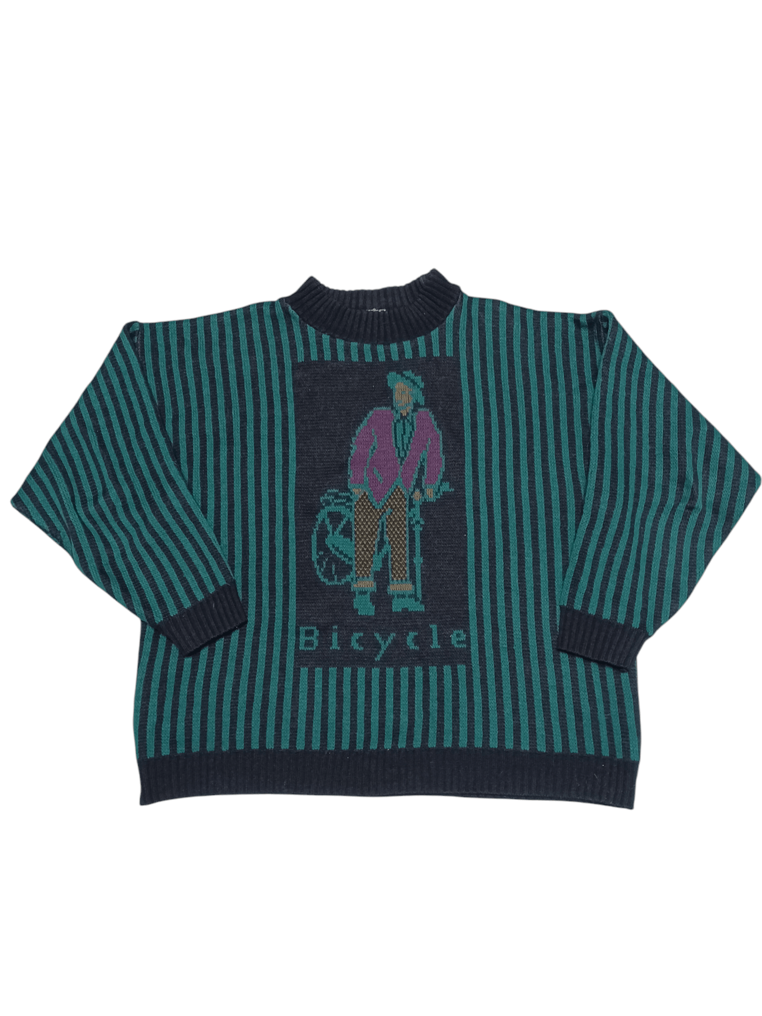 Other BICYCLE VINTAGE 90S 80S MADE IN ITALY WOOL SWEATER Size US M / EU 48-50 / 2 - 1 Thumbnail