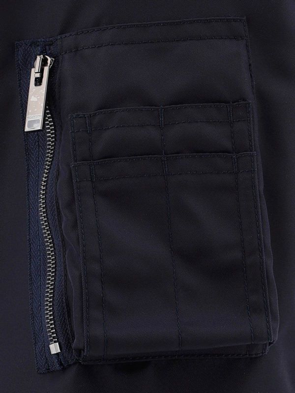 Valentino o1y0525 Bomber Jacket in Midnight Blue Size US M / EU 48-50 / 2 - 3 Thumbnail