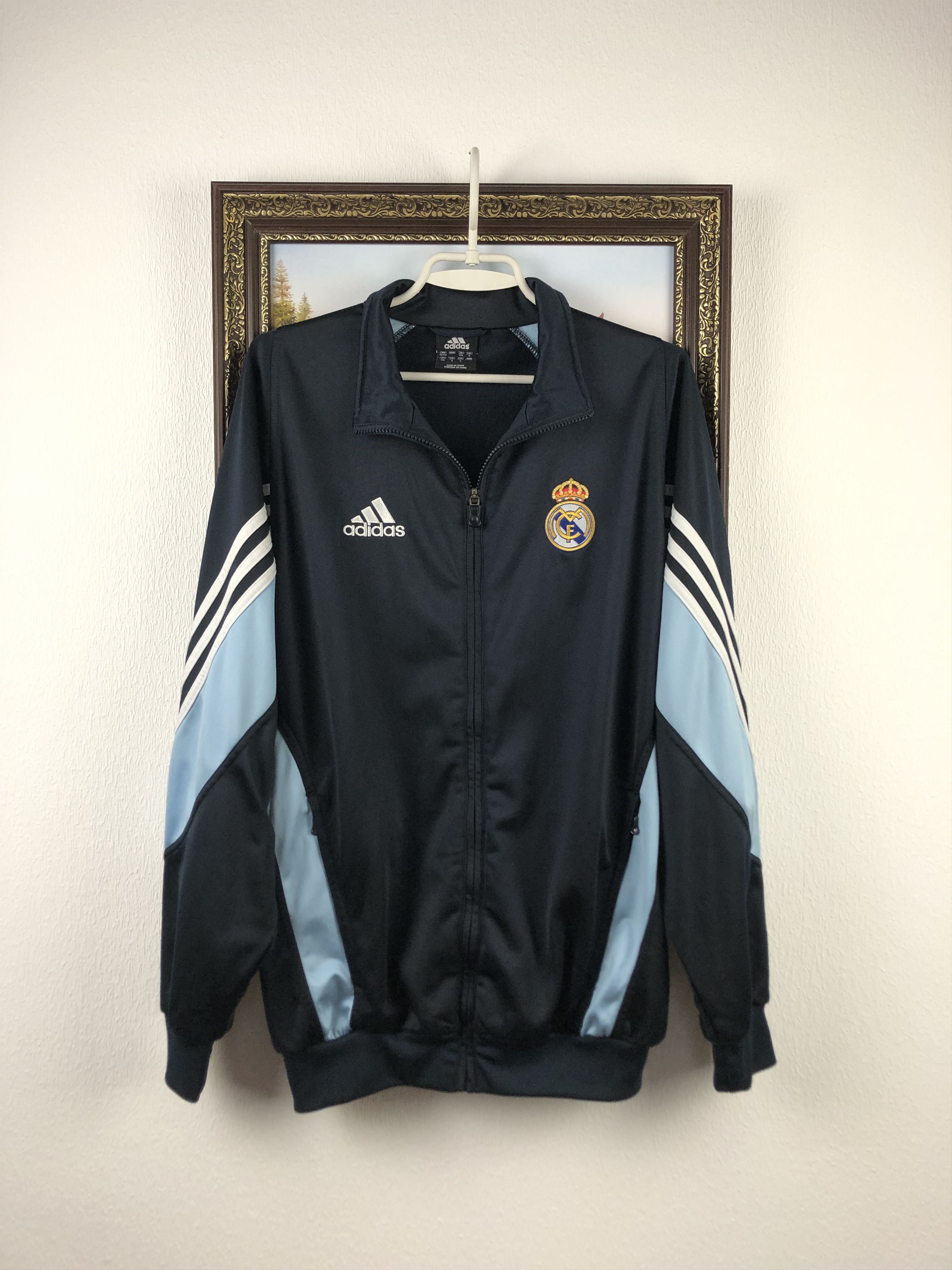 Adidas Vintage Adidas Real Madrid Football Jacket Soccer Track Top Size US M / EU 48-50 / 2 - 1 Thumbnail