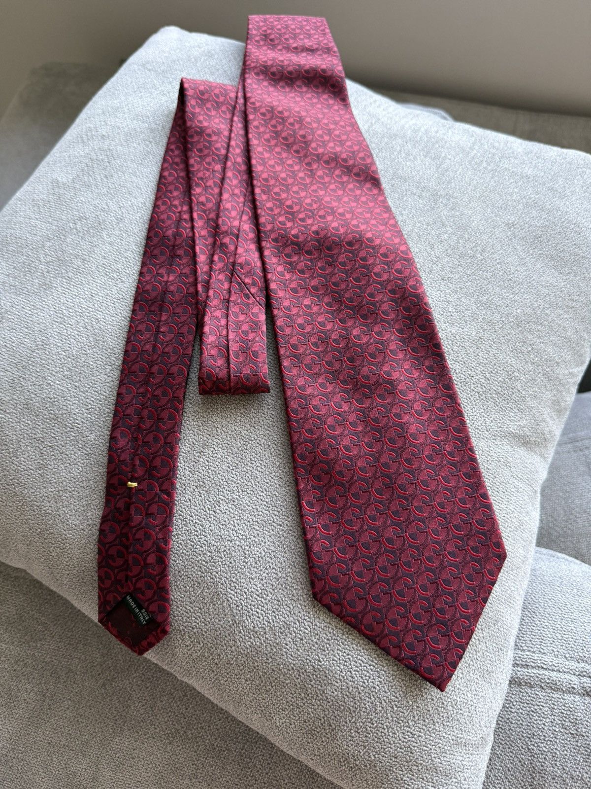 Gucci Gucci by Tom Ford Monogram Silk Mens Ties Size ONE SIZE - 4 Thumbnail