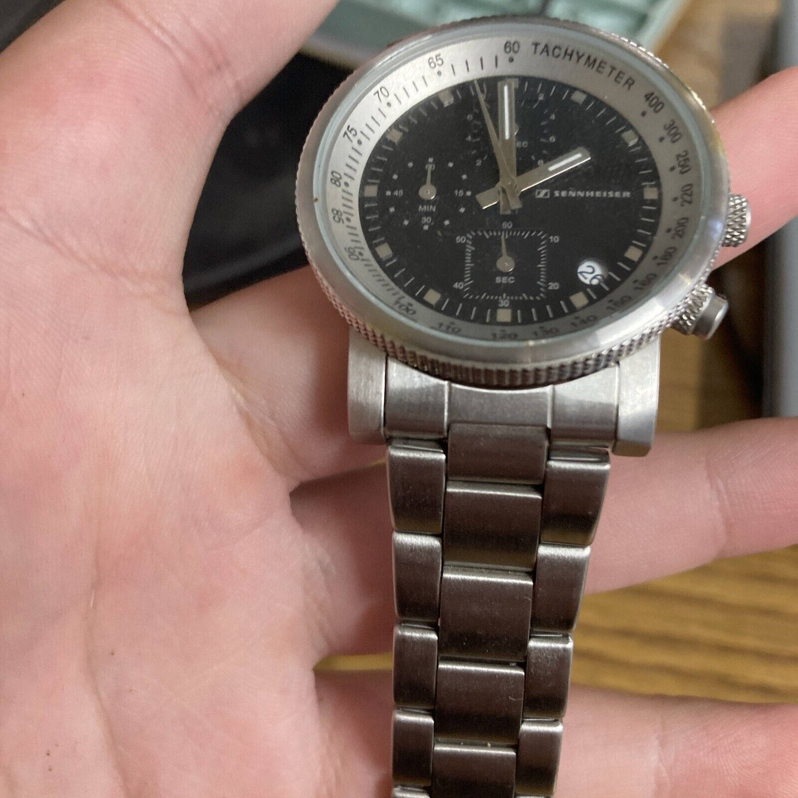 Other EXTREMELY RARE SENNHEISER Watch, Chronograph Quartz In Steel Size ONE SIZE - 7 Thumbnail