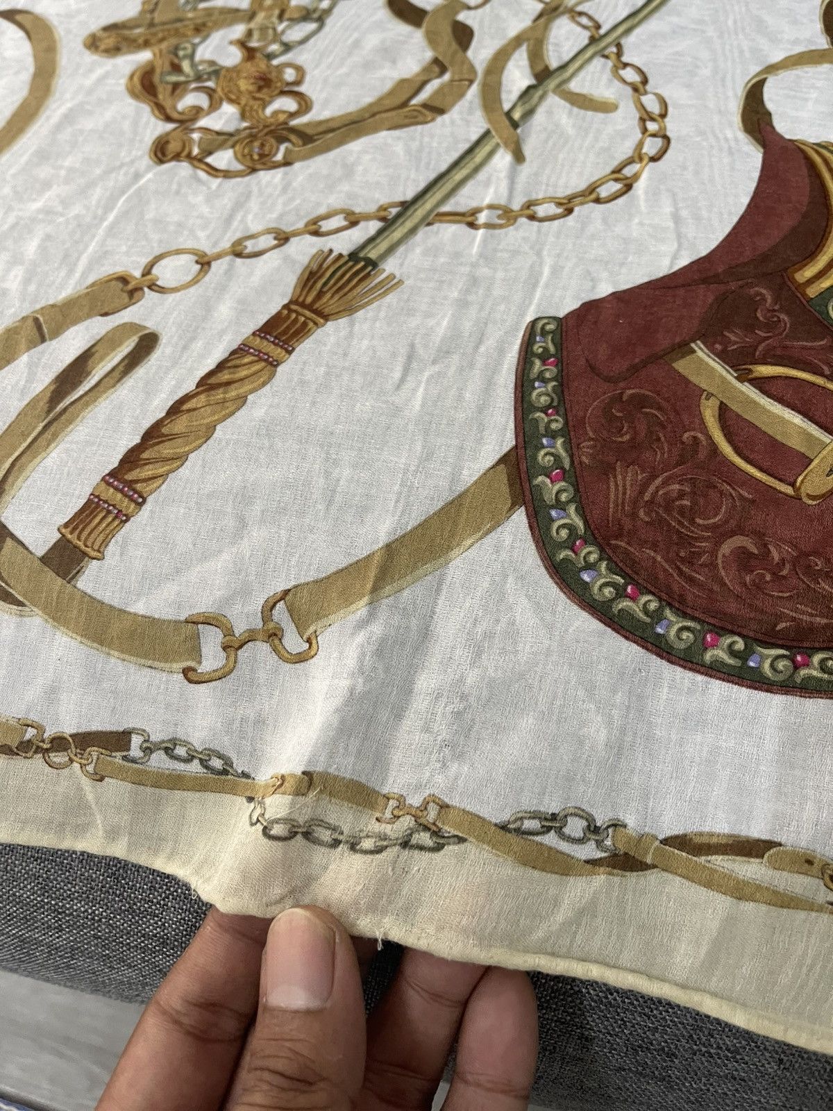 Burberry × Vintage Vintage Burberry Saddle Pocket Square/Bandana Size ONE SIZE - 5 Thumbnail