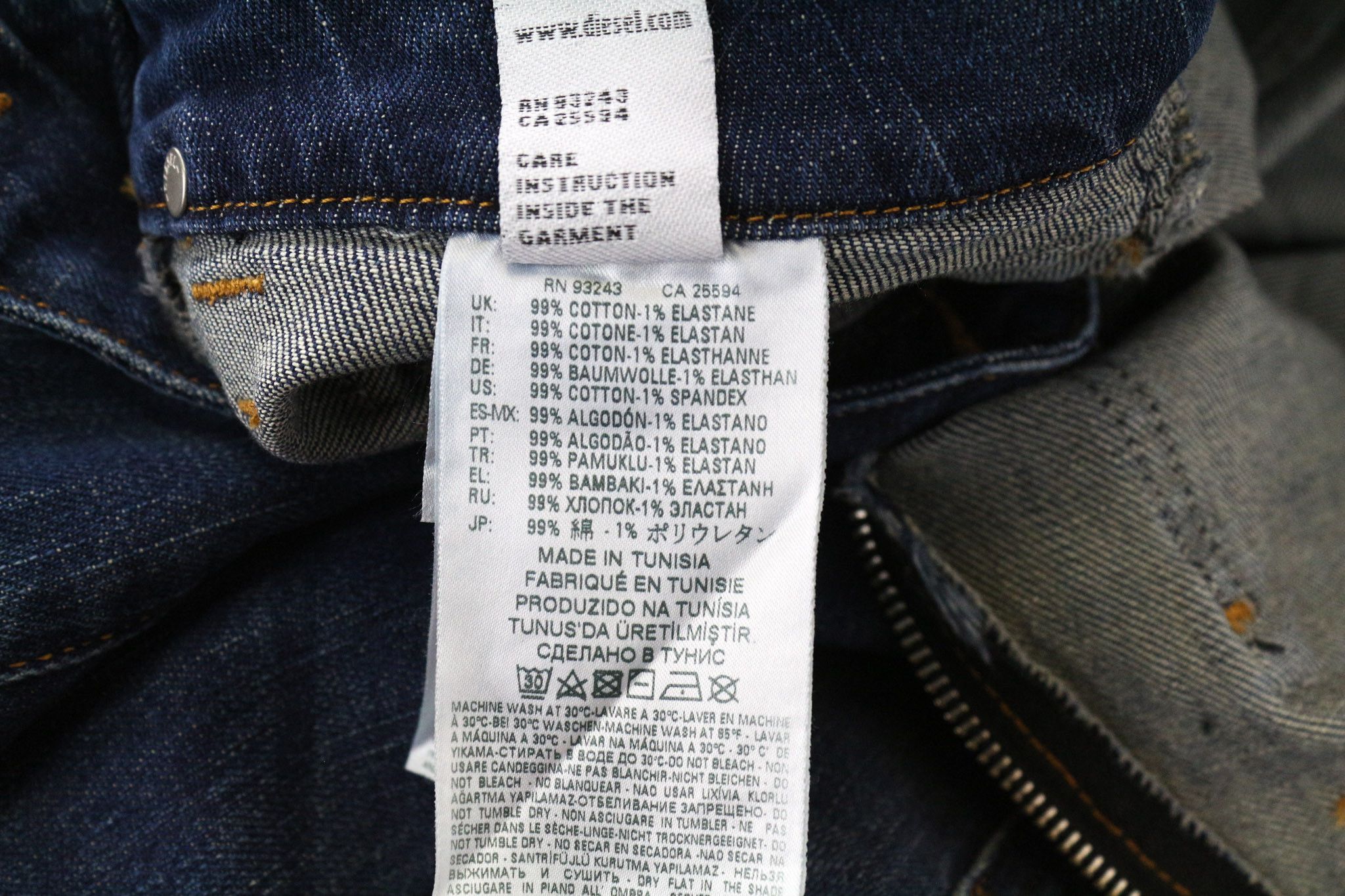 Diesel D-EARLIE 089AR W26/L30 Blue Cropped Jeans 71009 Size 26" / US 2 / IT 38 - 8 Thumbnail