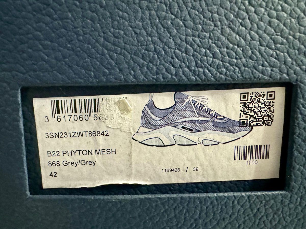 Dior B22 PHYTON MESH GREY Size US 9.5 / EU 42-43 - 9 Thumbnail