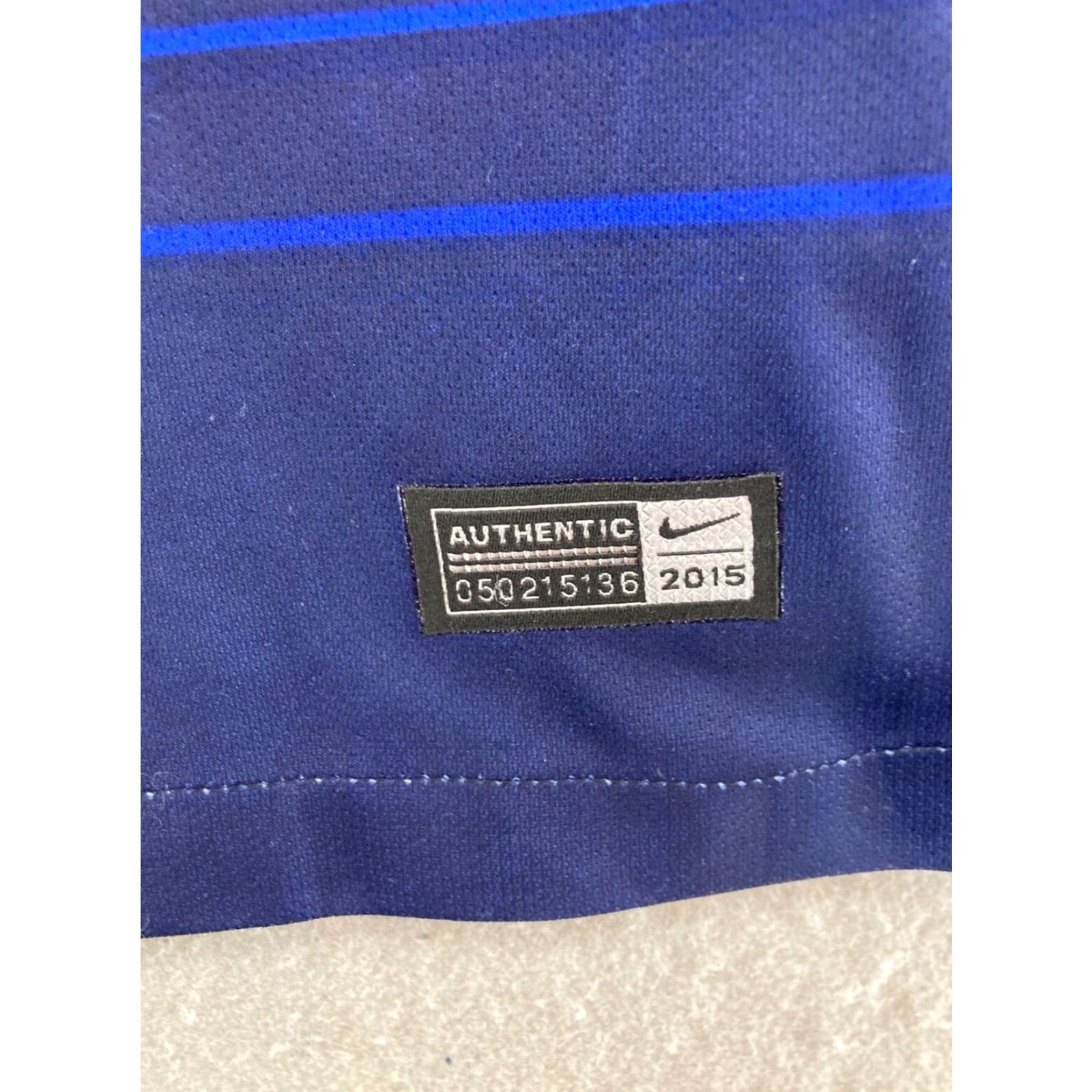 Nike Nike Dri-Fit Nike Dri-Fit Athletic Jersey Mens Large 17 Heather Blue Breathable Moisture Lightweight Logo Soccer Size US L / EU 52-54 / 3 - 4 Thumbnail
