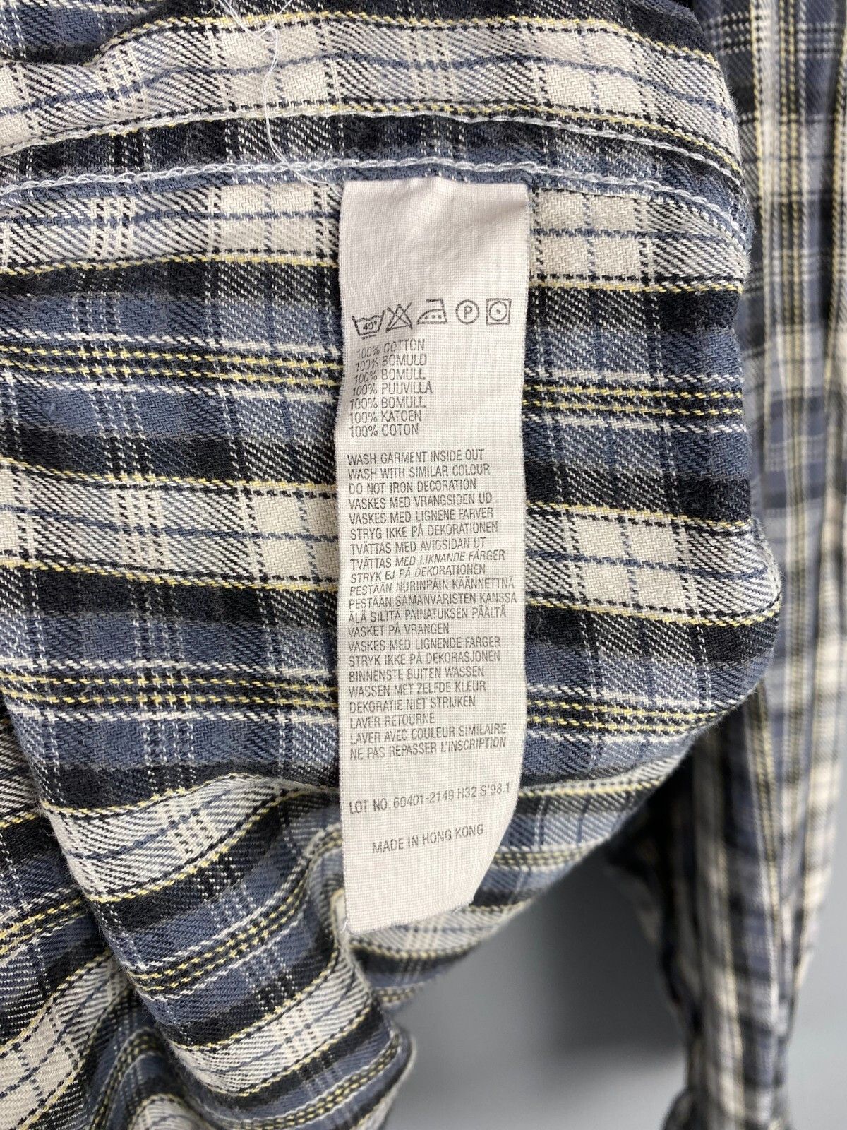 Levi's Vintage 80s Levis Check Button Long Sleeve Shirt Size US L / EU 52-54 / 3 - 7 Thumbnail