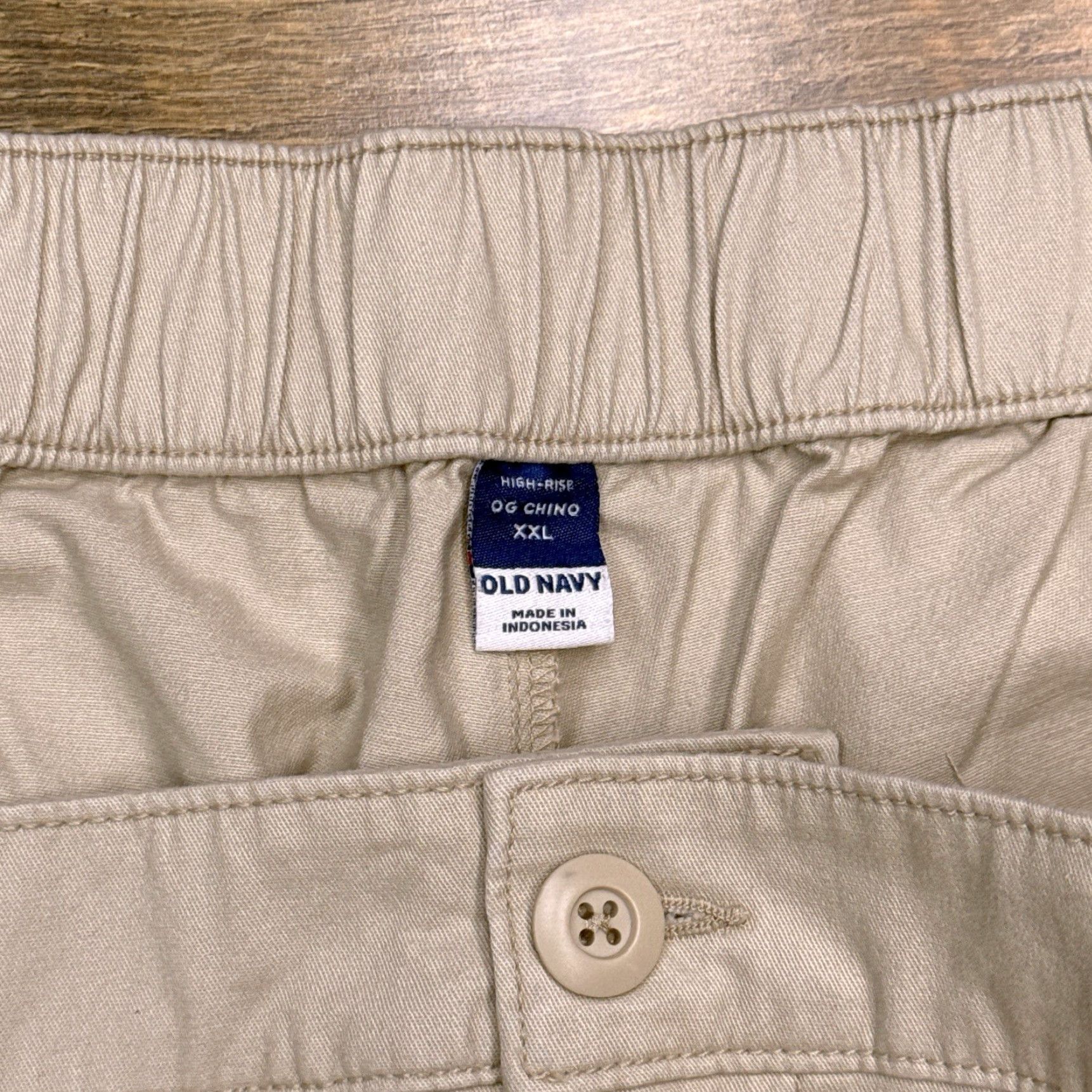 Old Navy Old Navy Chino Pants Womens 2XL High Rise Stretch Tapered Leg Casual Brown Cotton Spandex Knit Logo Vintage: No Size 40" / US 18 - 5 Thumbnail