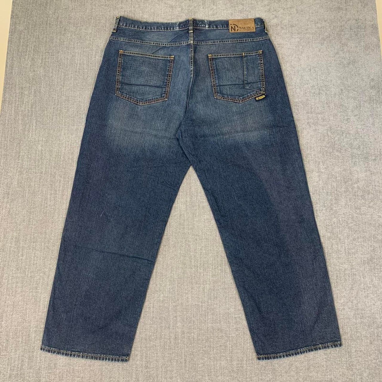 Nautica Y2K Nautica Wide Leg Dark Denim Jeans Size US 40 / EU 56 - 2 Thumbnail
