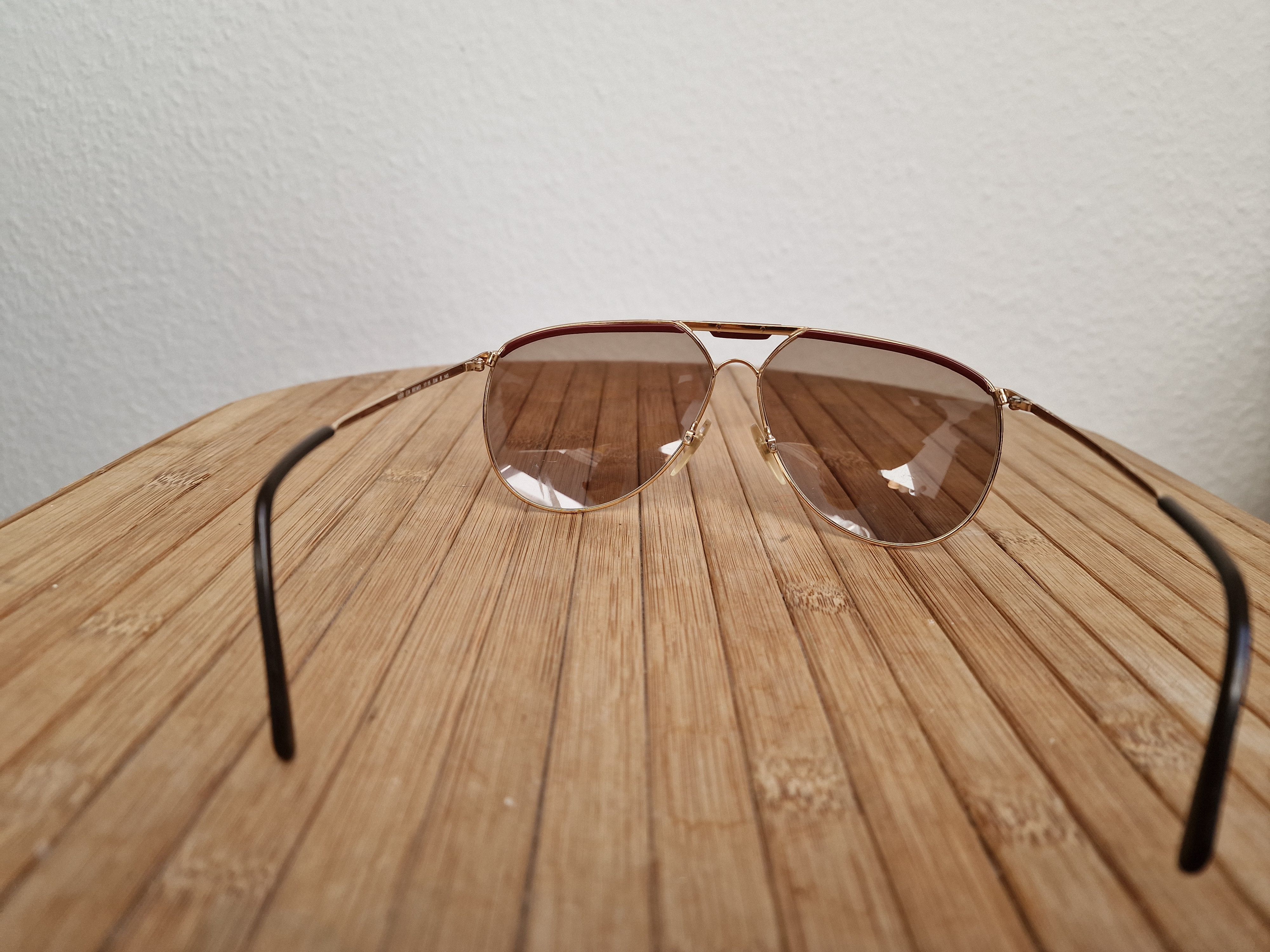 Vintage RODENSTOCK AVIATOR Sunglasses REMO GOLD \ BROWN Lensess USED Size ONE SIZE - 11 Thumbnail