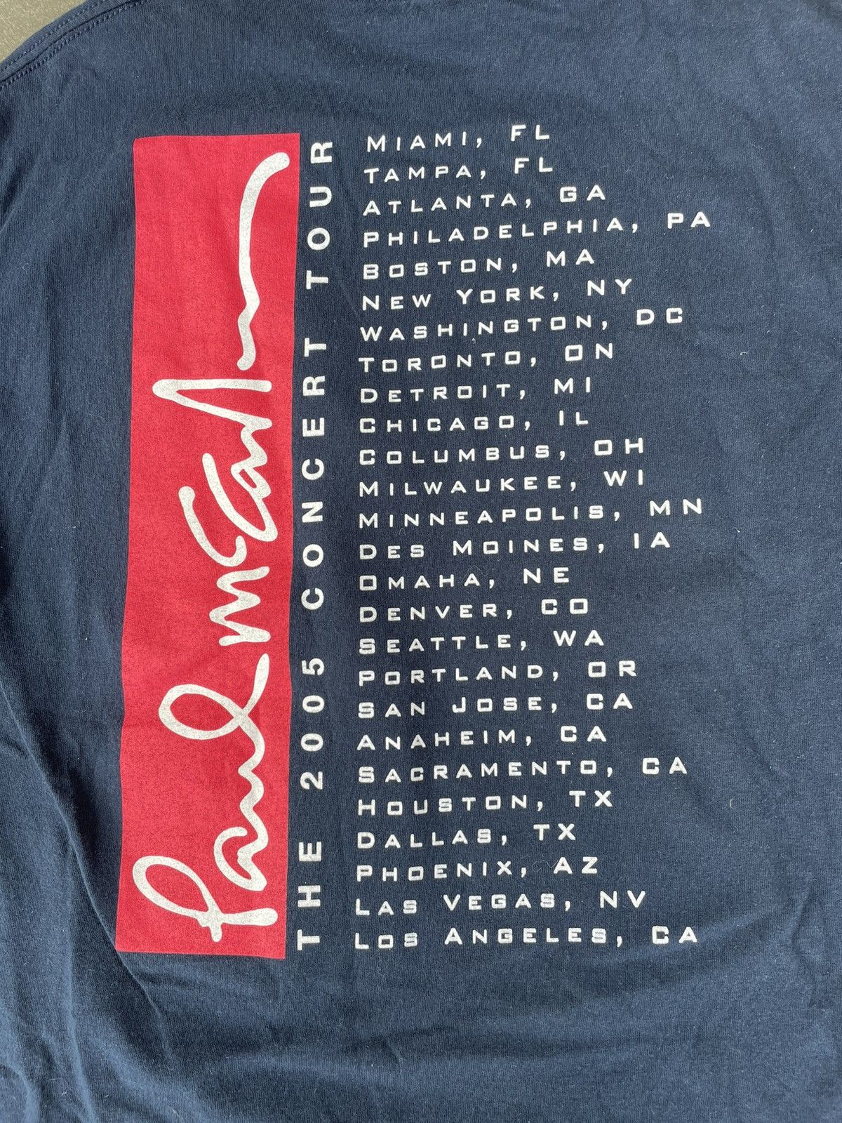 Band Tees × Vintage Vintage Paul McCartney Tour tee Size US M / EU 48-50 / 2 - 6 Thumbnail