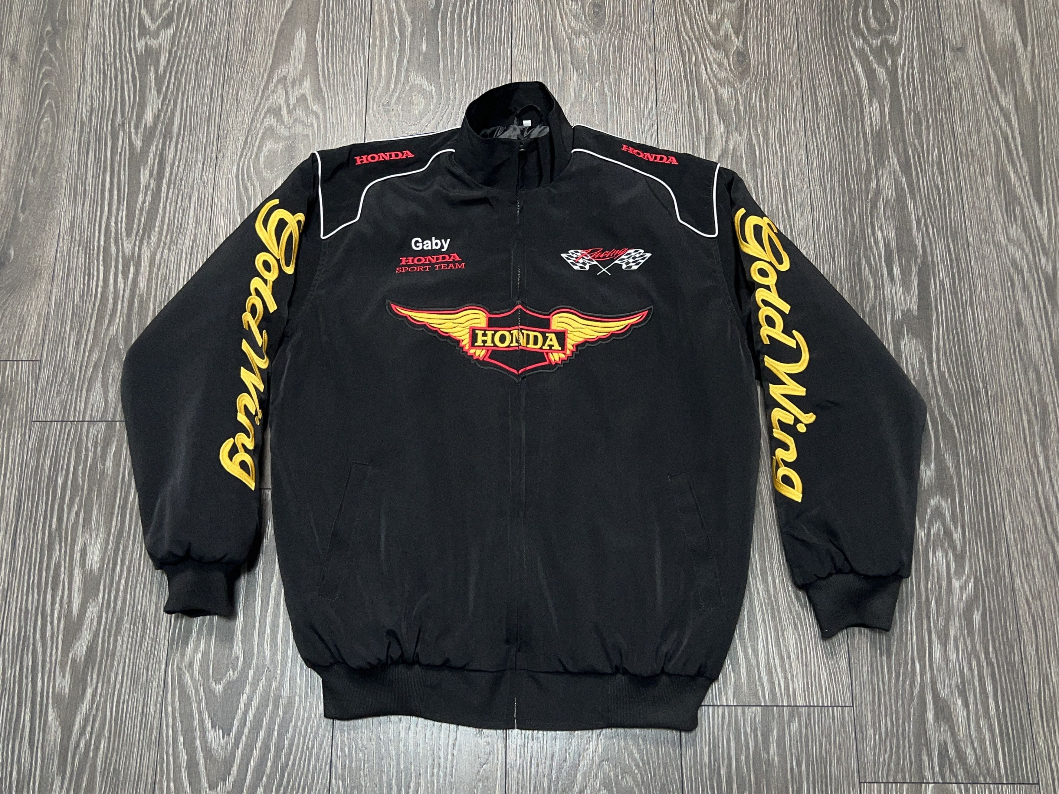 Honda Mens Sport Team Racing Gold Wing Embroidery Jacket ZIp Size US L / EU 52-54 / 3 - 1 Thumbnail