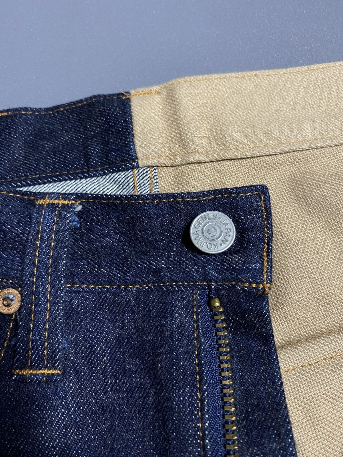 KOJIMA GENES KOJIMA GENES Japan Nice Design Indigo Jeans Size US 30 / EU 46 - 10 Thumbnail
