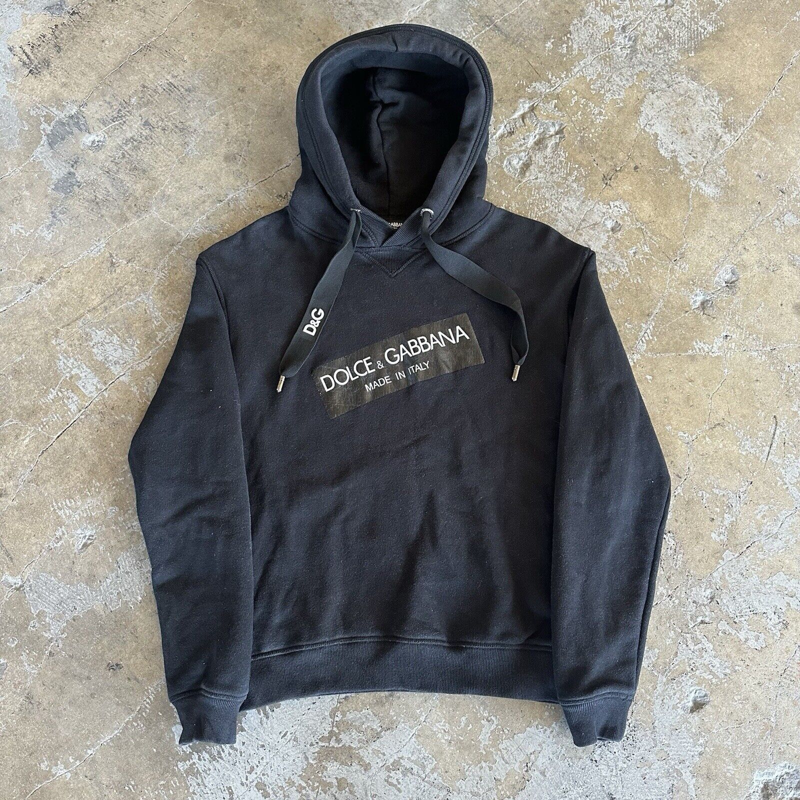 Designer × Dolce & Gabbana Dolce & Gabbana Black Hoodie Size 48 Made In Italy Size US M / EU 48-50 / 2 - 2 Thumbnail